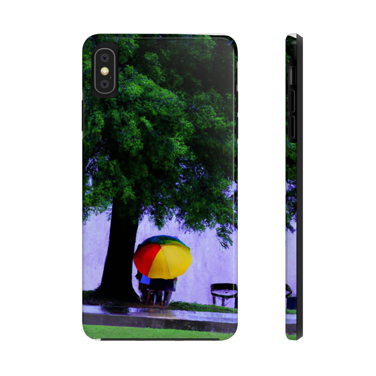 "Beneath the Rainy Sky." - The Alien Tough Phone Cases