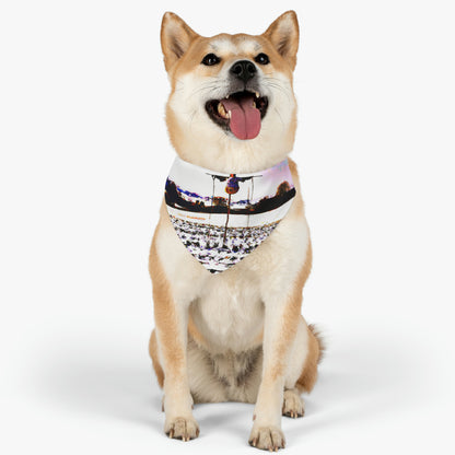 "A Winter Vigilance" - El collar de bandana para mascotas alienígenas