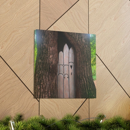 "The Mysterious Tree Door" - The Alien Canva