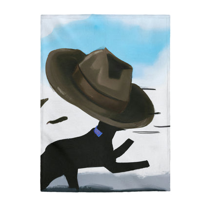 "The Hat Hunter" - The Alien Velveteen Plush Blanket