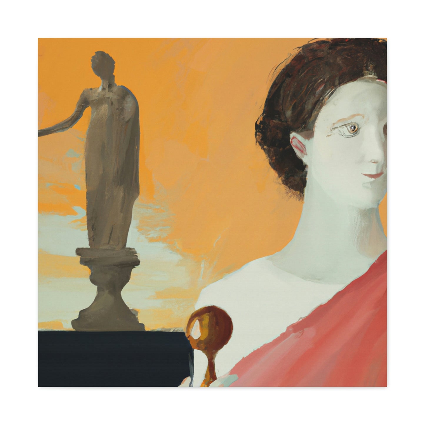 "Classic Meets Contemporary: A Fusion of Greek Art and My Own Style" - Canvas