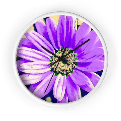 Purple Petals Popping: Create an Eye-Catching Daisy-Rose Fusion - The Alien Wall Clock