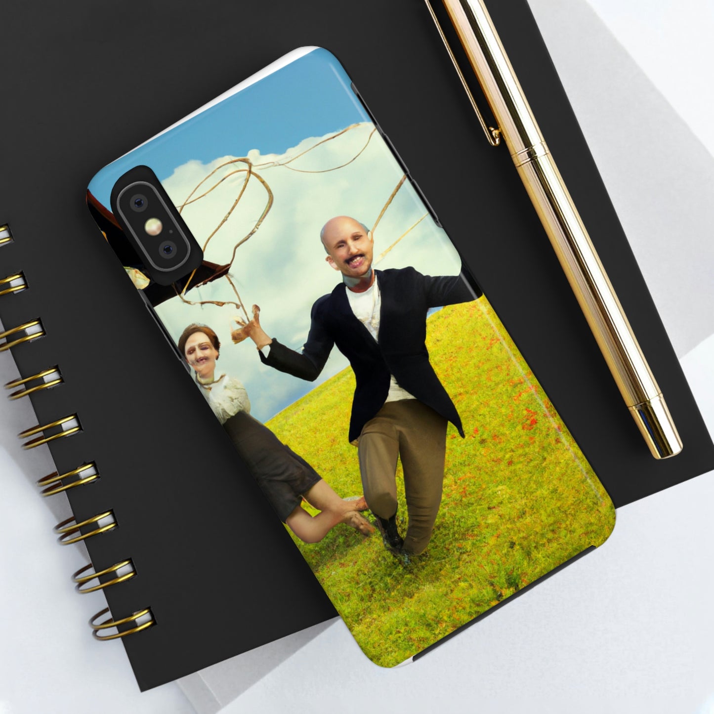 "A Kite Day in the Meadow" - The Alien Tough Phone Cases