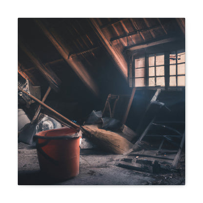 "Dusty Hopes in an Abandoned Attic" - The Alien Canva