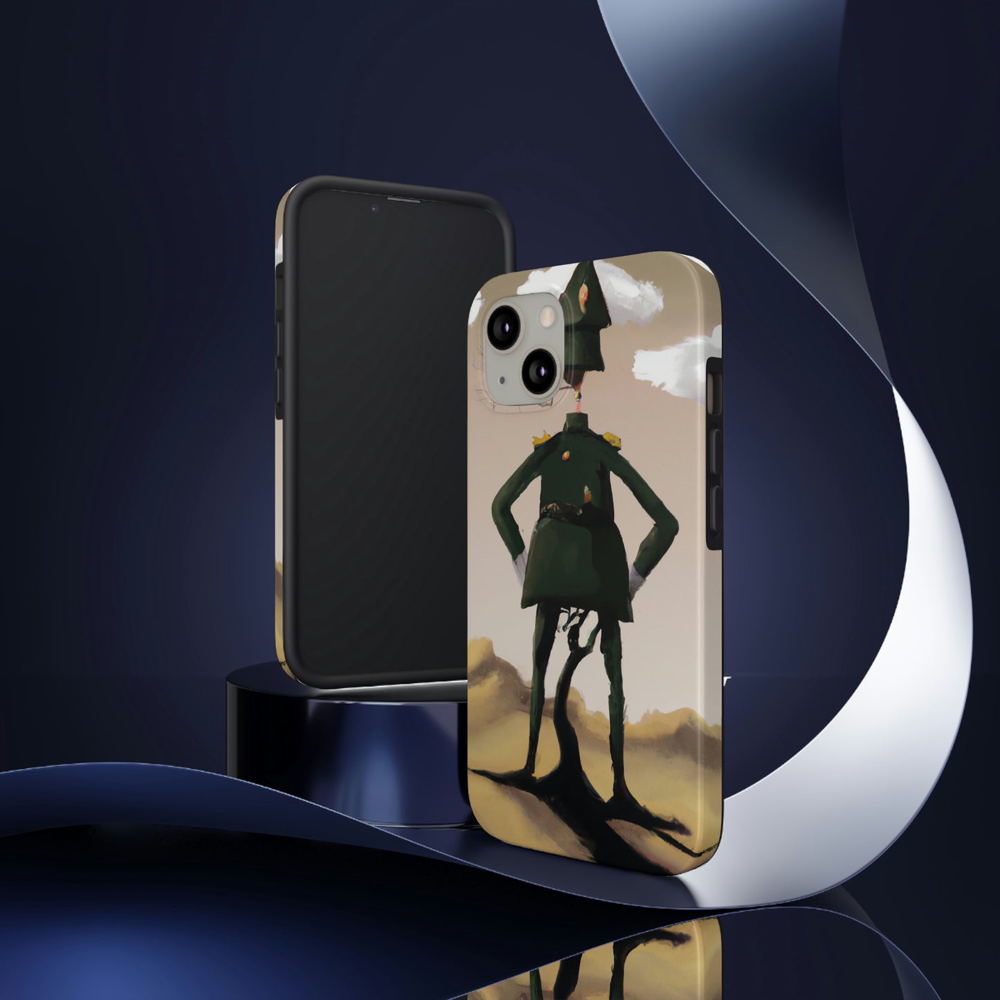 "Courage Against Despair: A Soldier's Triumph" - The Alien Tough Phone Cases