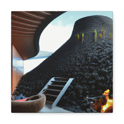 "Volcanic Home Design: Creating a Livable Space Inside a Volcano" - The Alien Canva