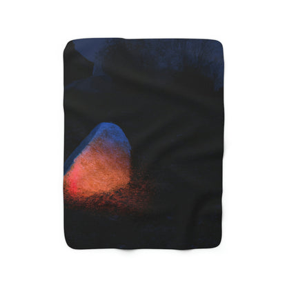 "The Glowing Tombstone Mystery" - The Alien Sherpa Fleece Blanket