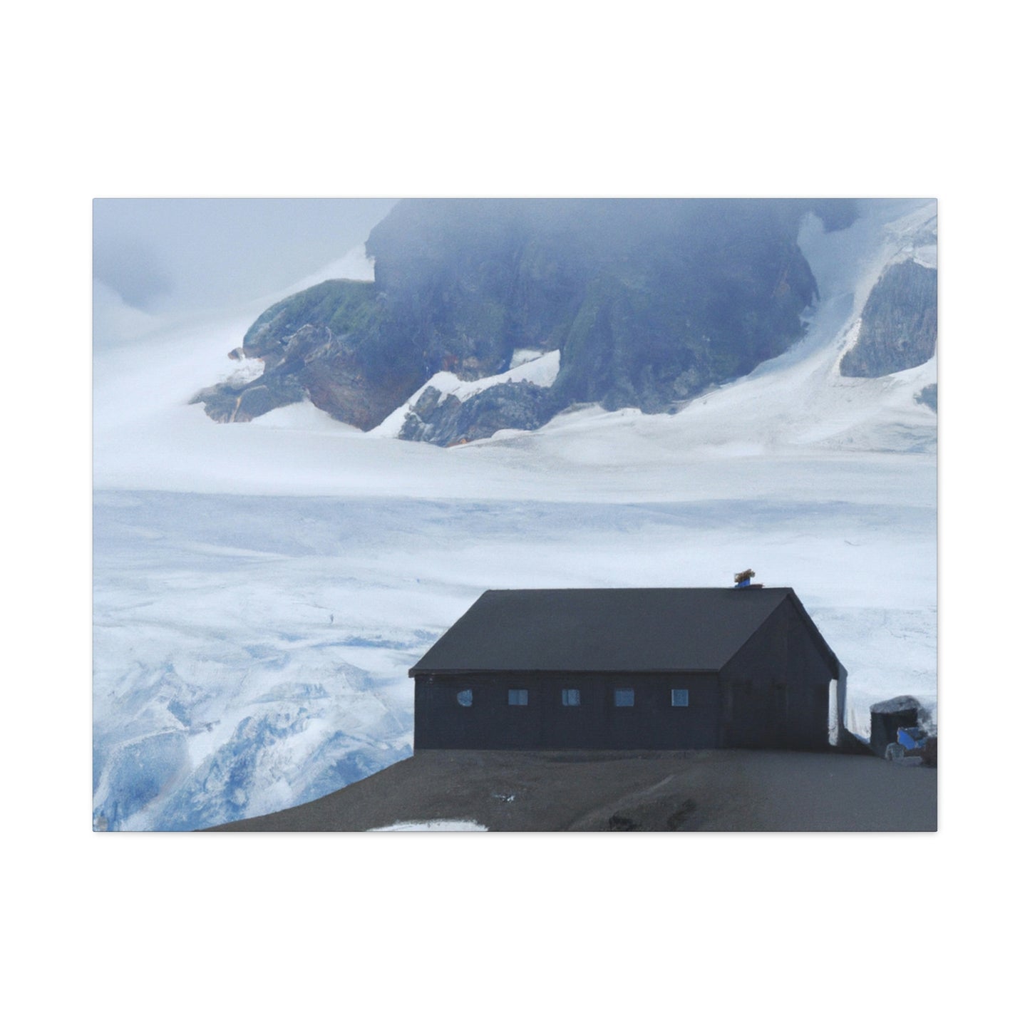 "Frozen Fears: A Haunted Glacier House" - The Alien Canva