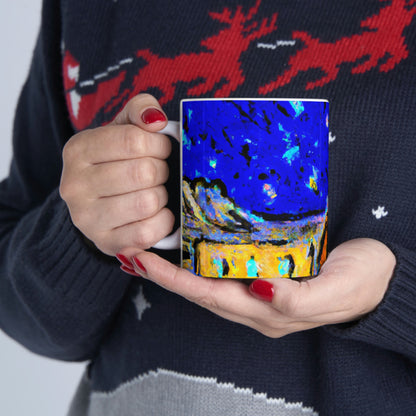 "Enchanted Sands of the Night Sky" - The Alien Ceramic Mug 11 oz