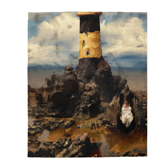 "Lonely Beacon on the Shore" - The Alien Velveteen Plush Blanket