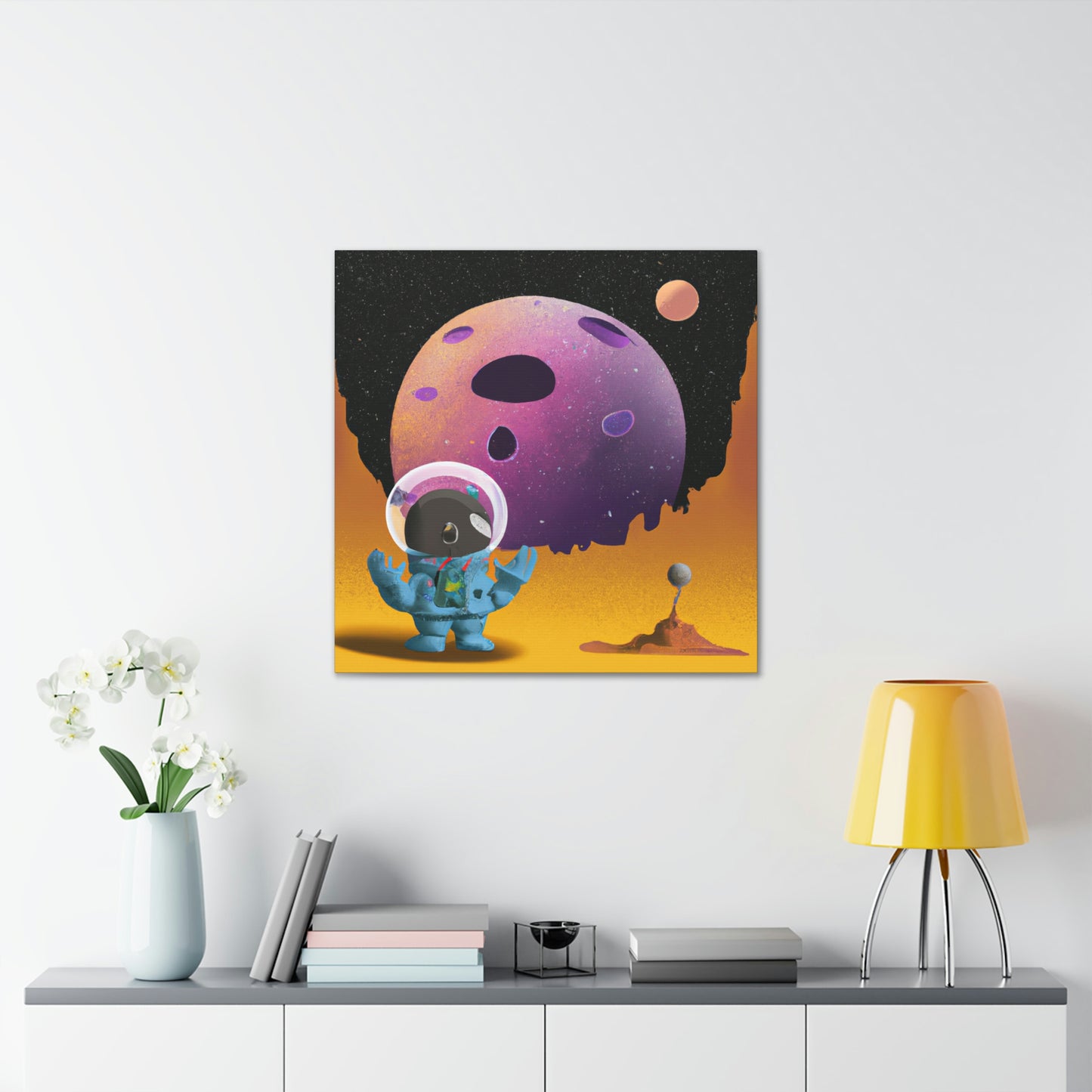 "Exploring the Unknown: The Adventures of a Space Captain and the Mysterious Planet" - The Alien Canva