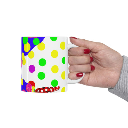 "Clowning Around in the Cold: A Winter Glove Story" - Taza de cerámica The Alien 11 oz