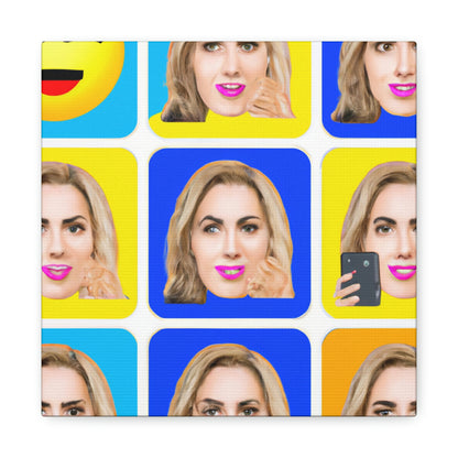 "Emoji-zing a Celebrity: A Pop Art Portrait" - The Alien Canva