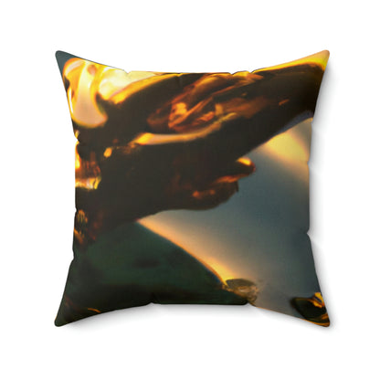 "Descending Dragon" - The Alien Square Pillow