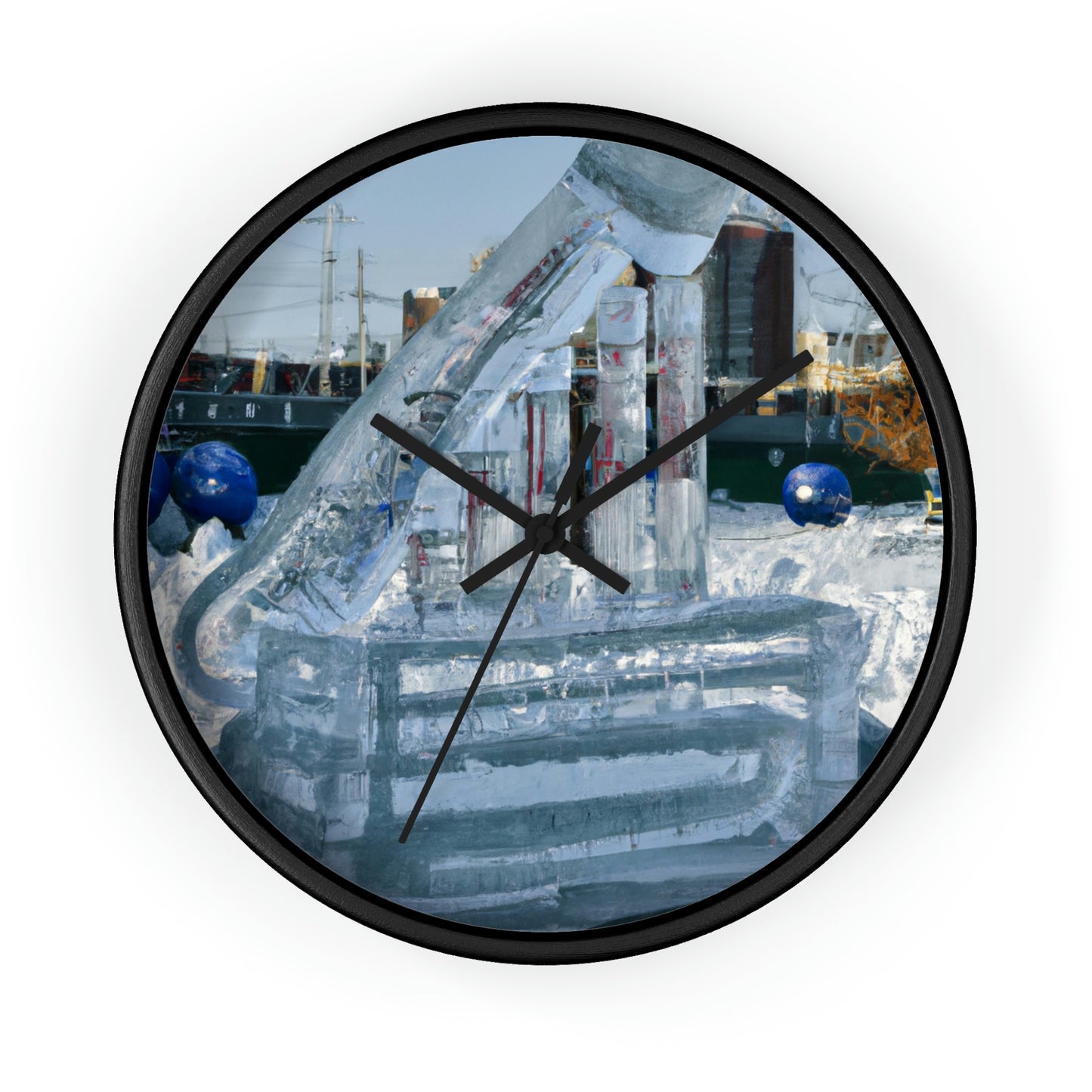 "Frozen Melodies: Crafting Music with Ice" - The Alien Wall Clock