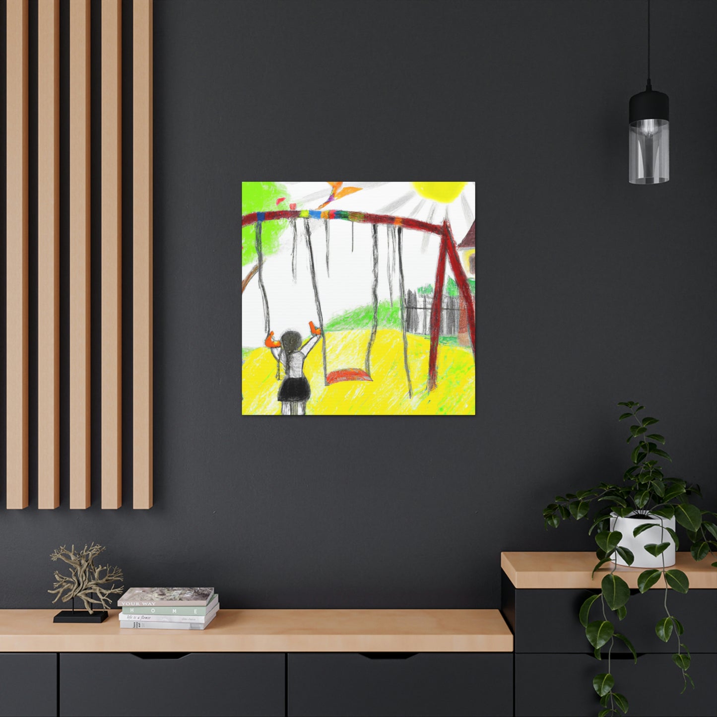 "Retrospective Reflections: A Childhood Memory Art Project" - Canvas