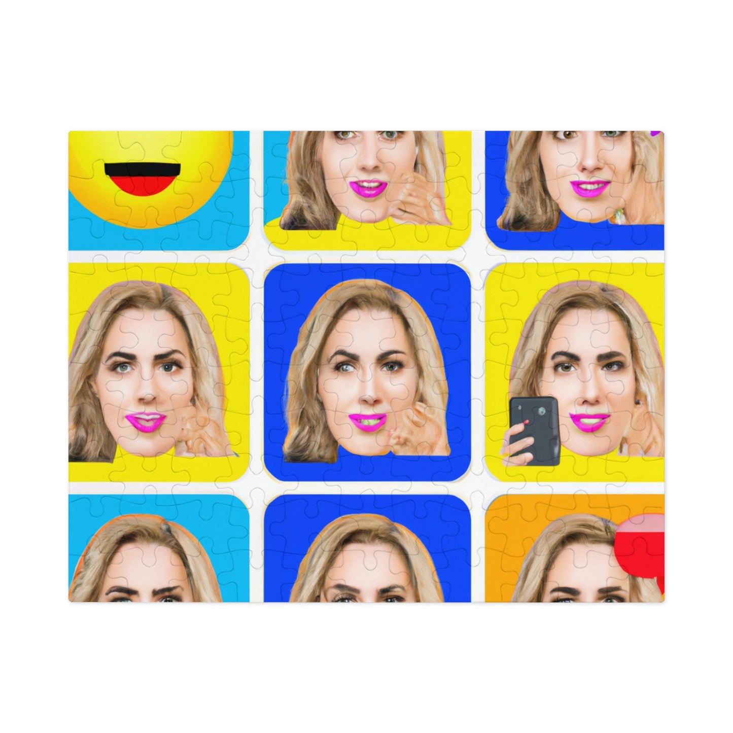 "Emoji-zing a Celebrity: A Pop Art Portrait" - The Alien Jigsaw Puzzle