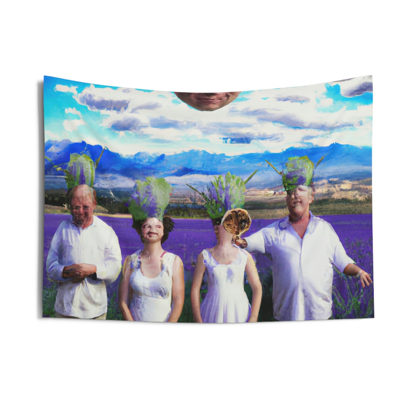 "Reunión familiar de lavanda: una celebración floreciente" - The Alien Wall Tapestries