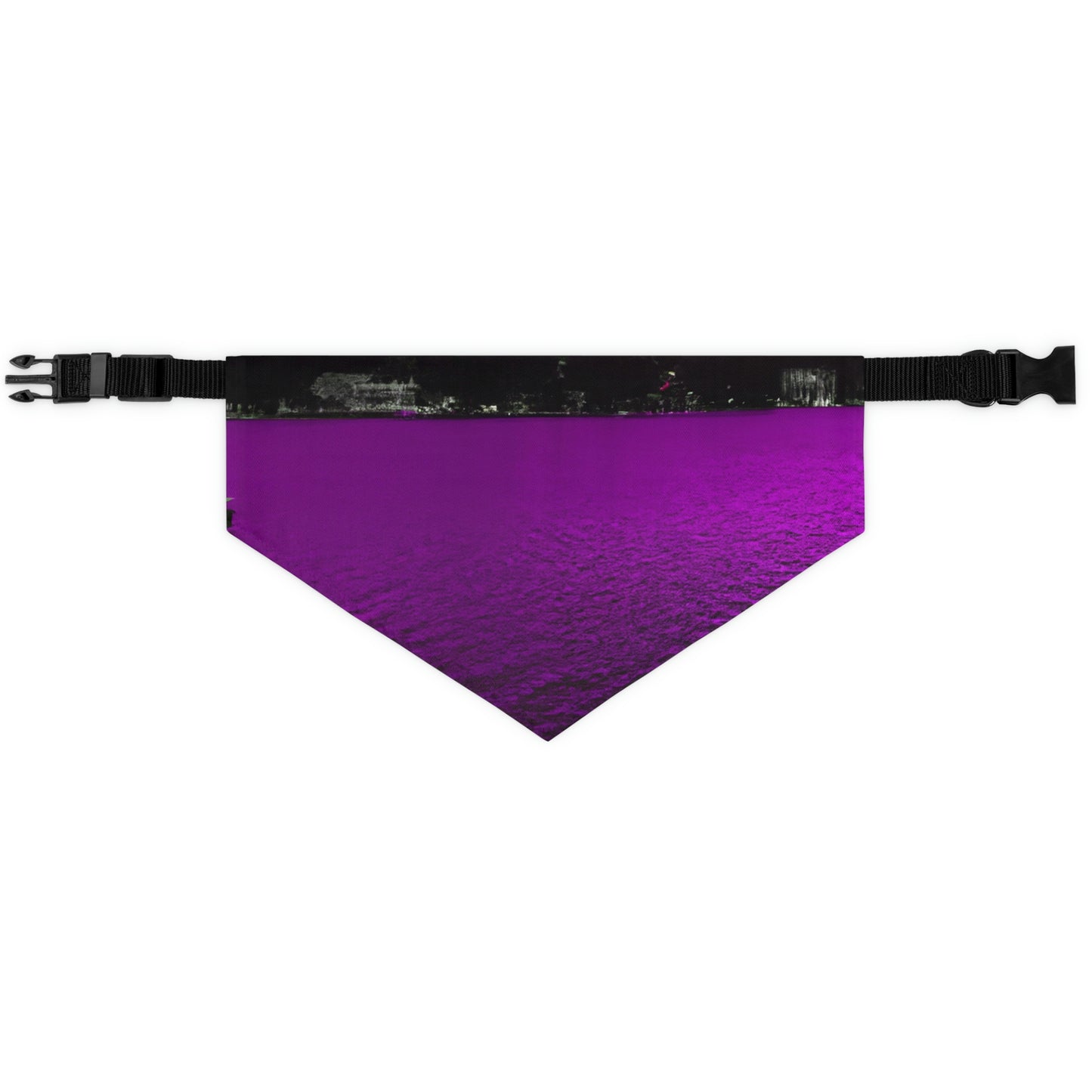 "The Neon Purple Lakefront" - The Alien Pet Bandana Collar