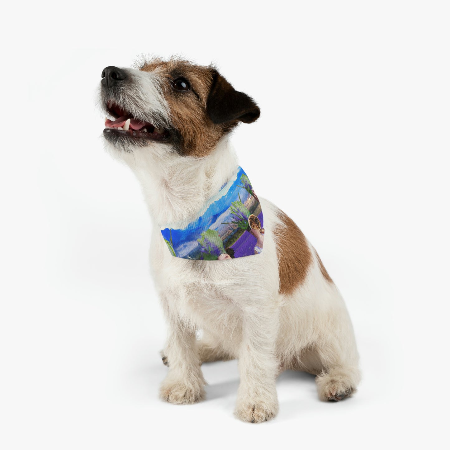 "Lavender Family Reunion: A Blooming Celebration" - The Alien Pet Bandana Collar