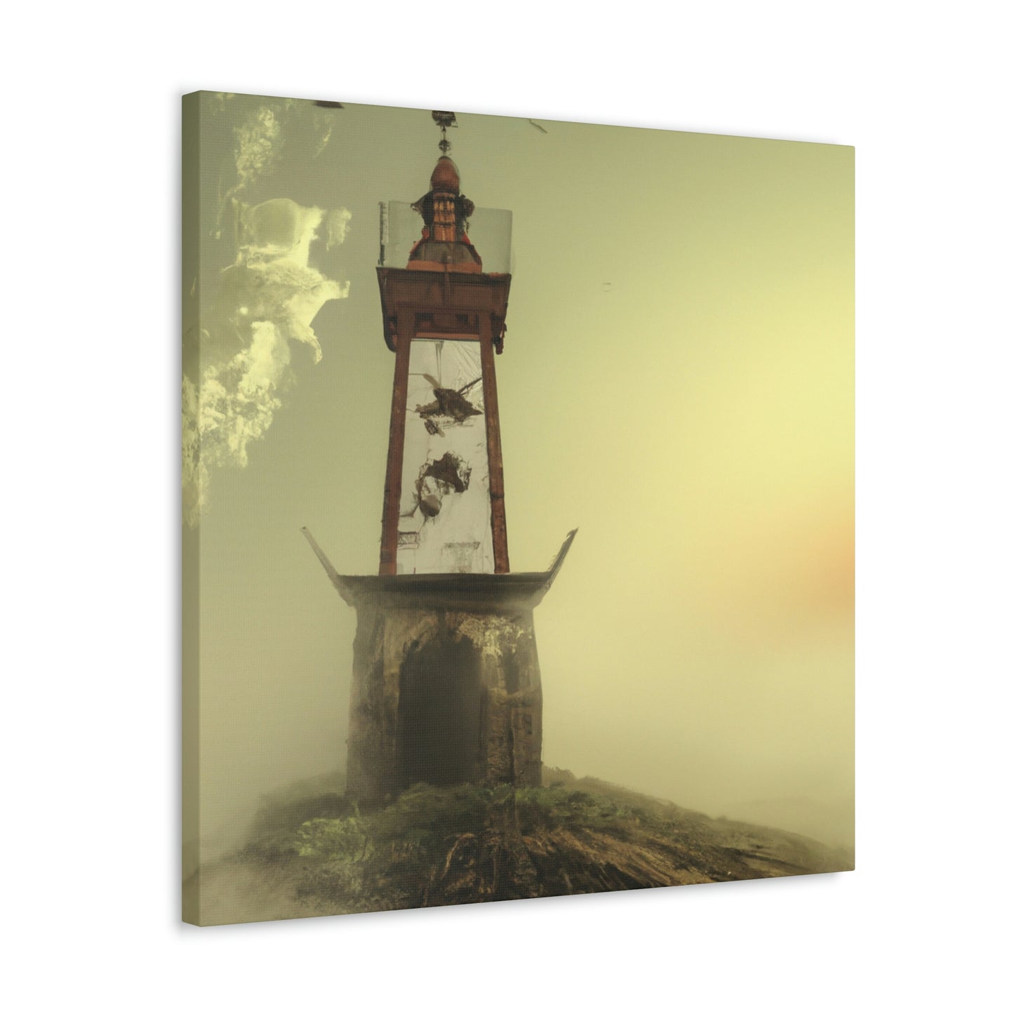 "Faro fantasmal en la niebla" - The Alien Canva