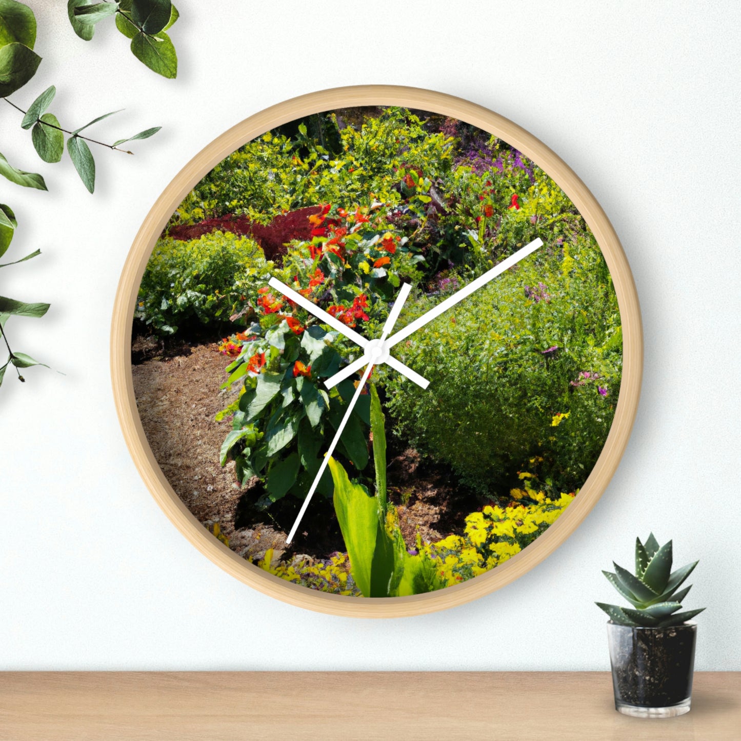 "Garden of Colorful Radiance" - The Alien Wall Clock