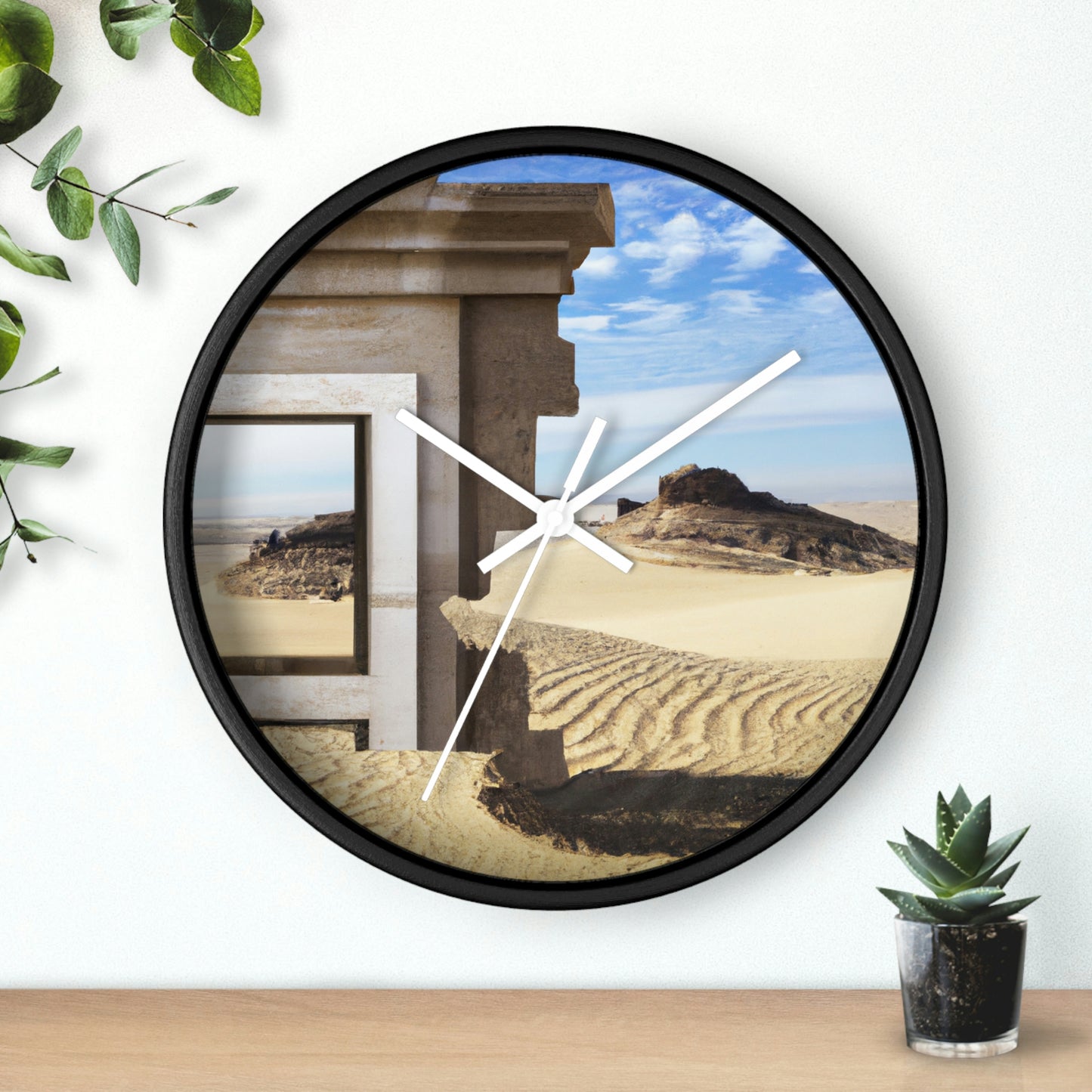 "Lost in the Sands: Discovering the Ancient Temple" - El reloj de pared alienígena