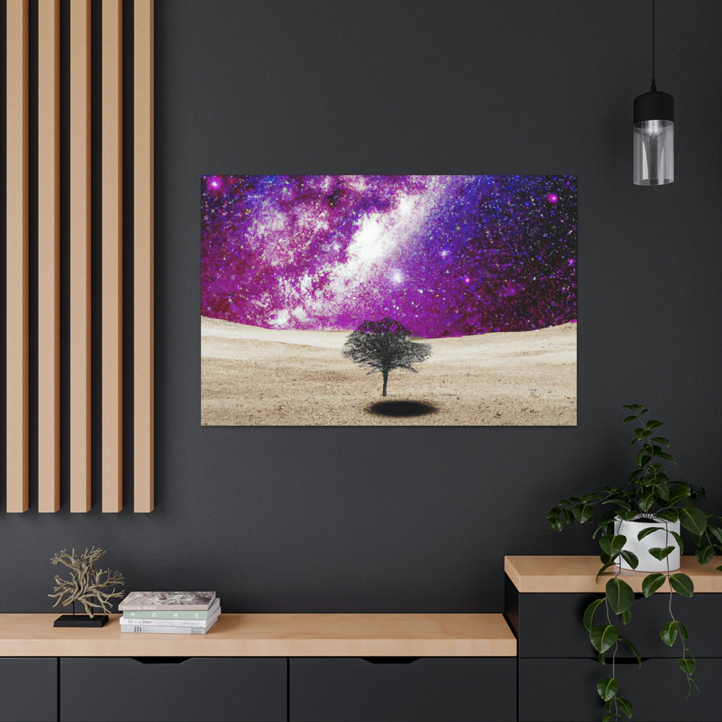 "Árbol solitario de polvo de estrellas" - The Alien Canva