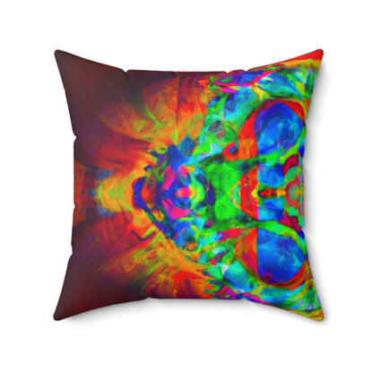 "Infinite Kaleidoscope" - The Alien Square Pillow