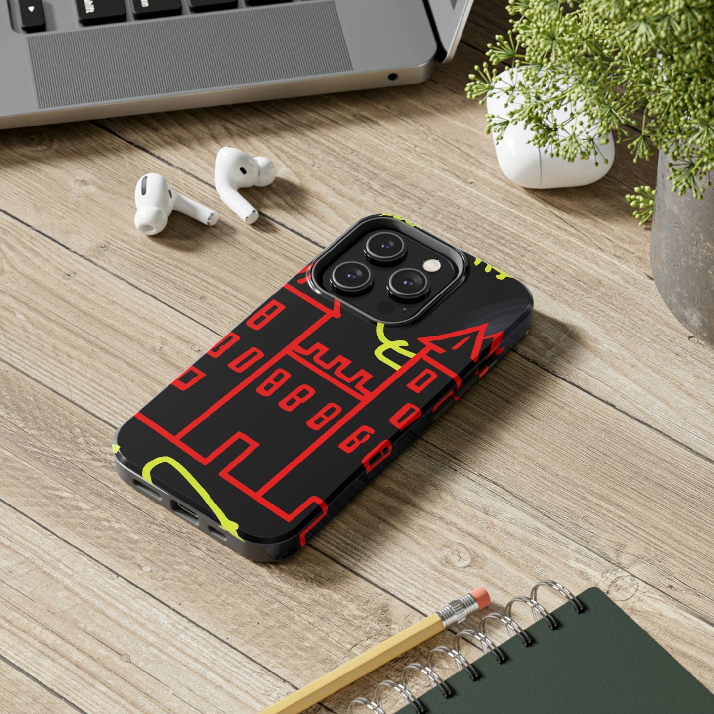 "Una sombra embrujada: Los oscuros secretos del viejo castillo en una noche sombría" - The Alien Tough Phone Cases