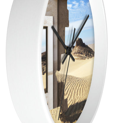 "Lost in the Sands: Discovering the Ancient Temple" - El reloj de pared alienígena