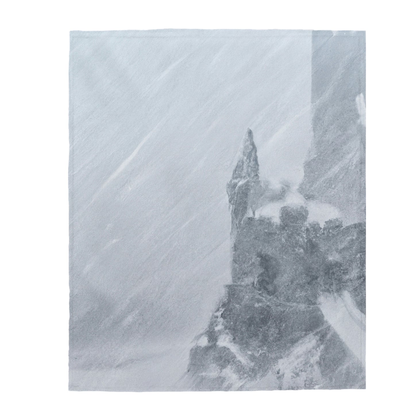 The Lost Castle Within the Snowstorm. - The Alien Velveteen Plush Blanket