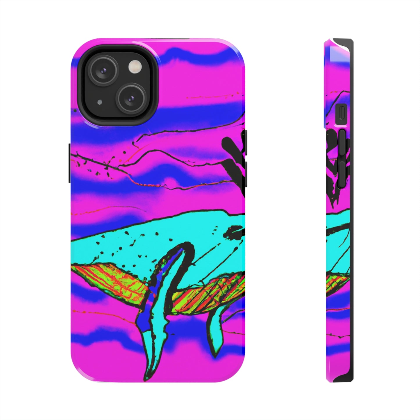 "Glow of the Neon Sea" - The Alien Tough Phone Cases