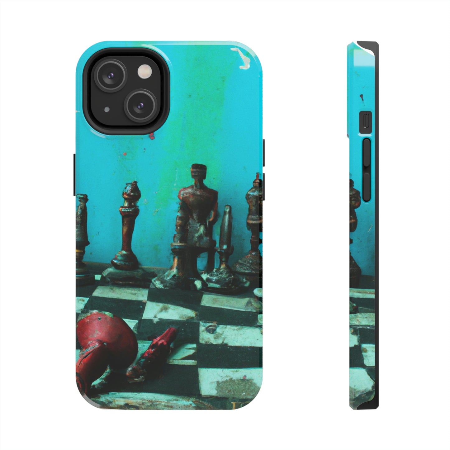 "A Forgotten Chess Set: Ready for a New Match" - The Alien Tough Phone Cases