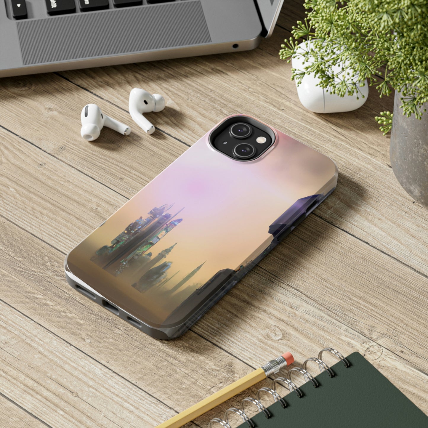 "Lost in the Cosmic Mist" - The Alien Tough Phone Cases