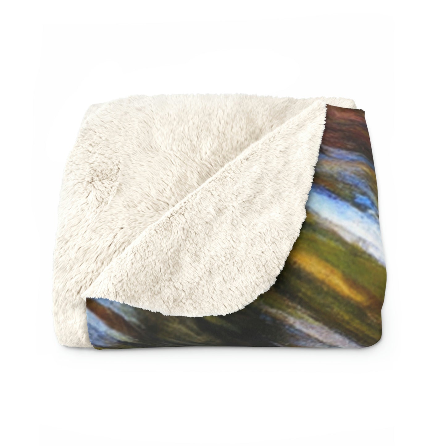 "Autumn Picnic in the Forest" - The Alien Sherpa Fleece Blanket