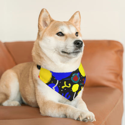 "A Starry Night Rainbow" - The Alien Pet Bandana Collar