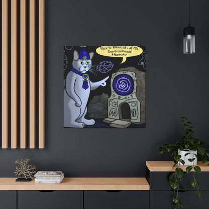 Die mysteriöse Zeitreisende-Katze - The Alien Canva