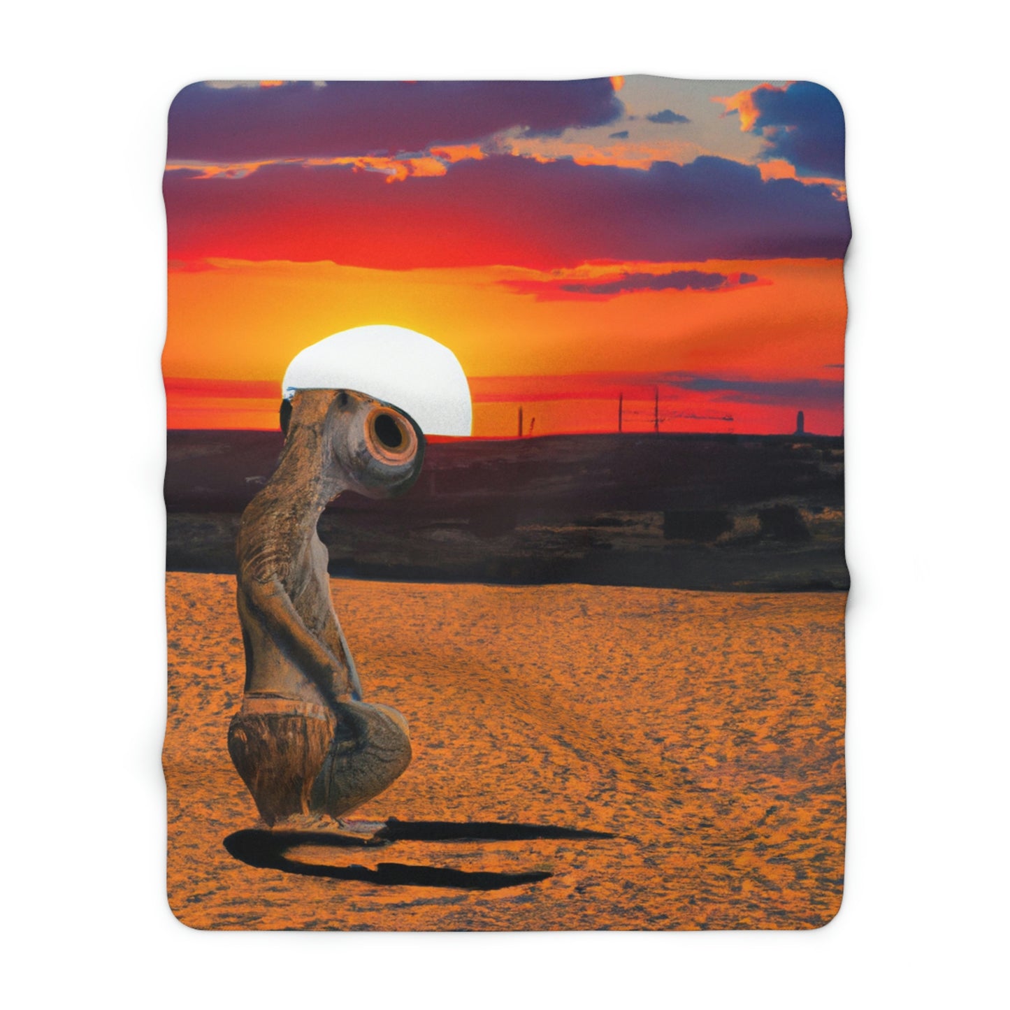 "Farewell to the Horizon" - The Alien Sherpa Fleece Blanket