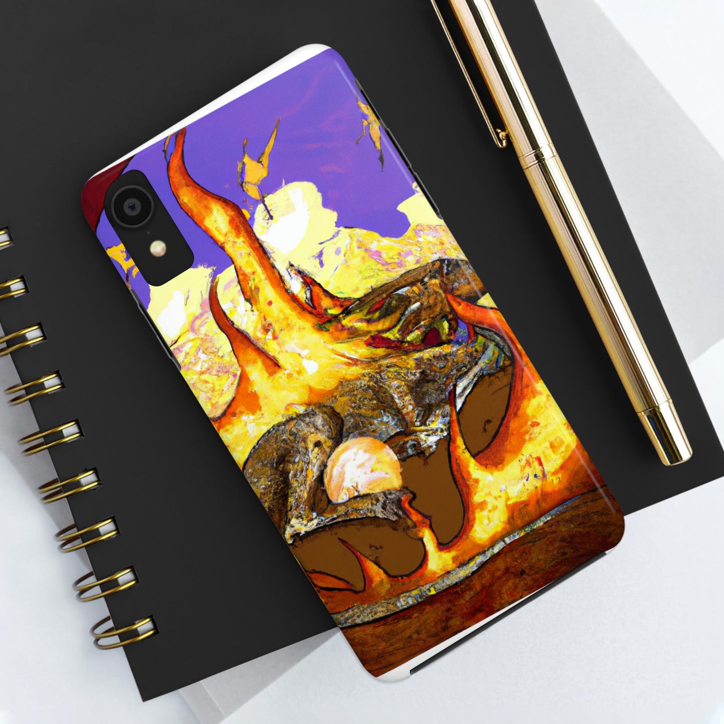 „Ein schlummernder Drache in höllischer Umarmung“ – The Alien Tough Phone Cases