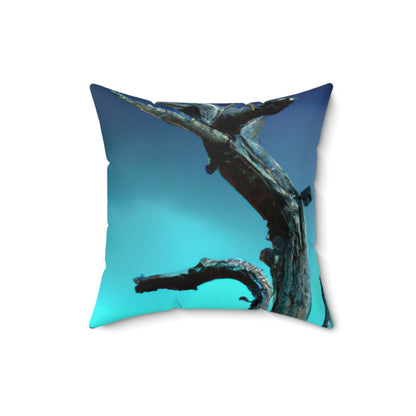 "Alone Against the Storm" - The Alien Square Pillow