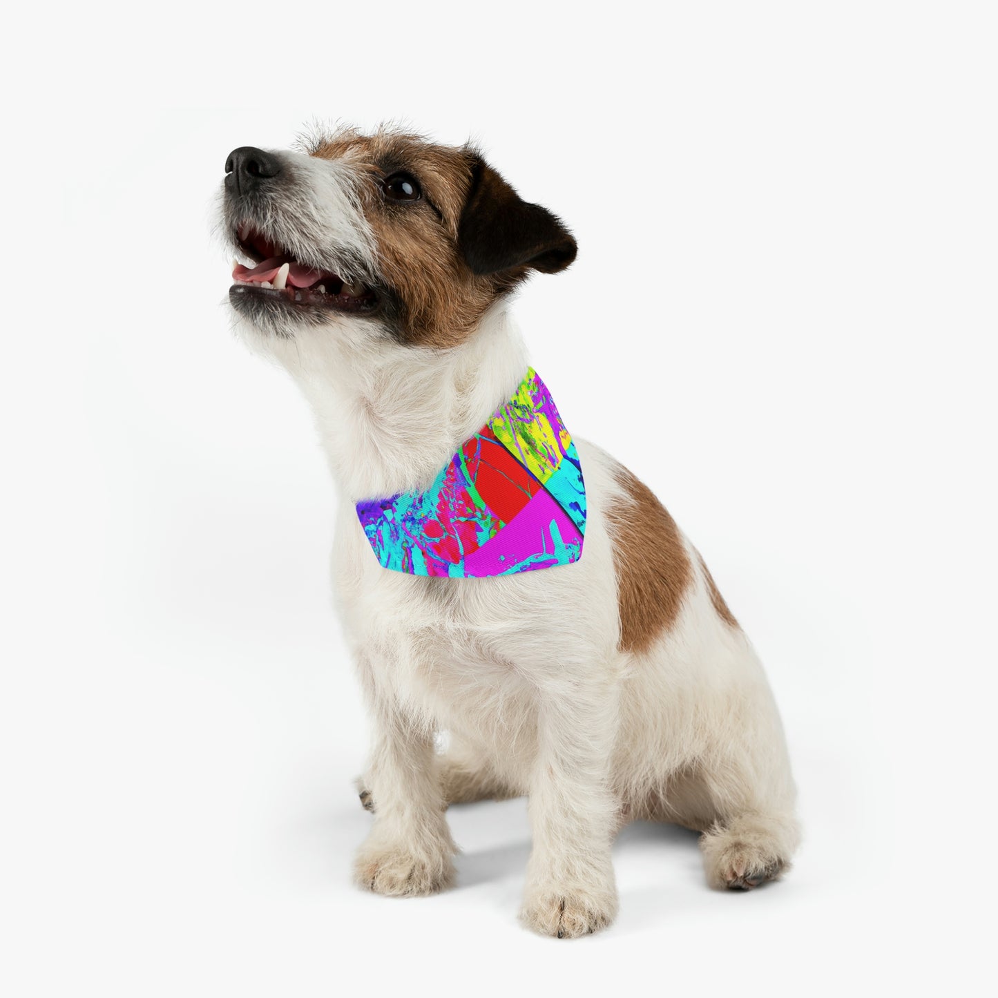 "A Rainbow of Feathered Friends" - The Alien Pet Bandana Collar