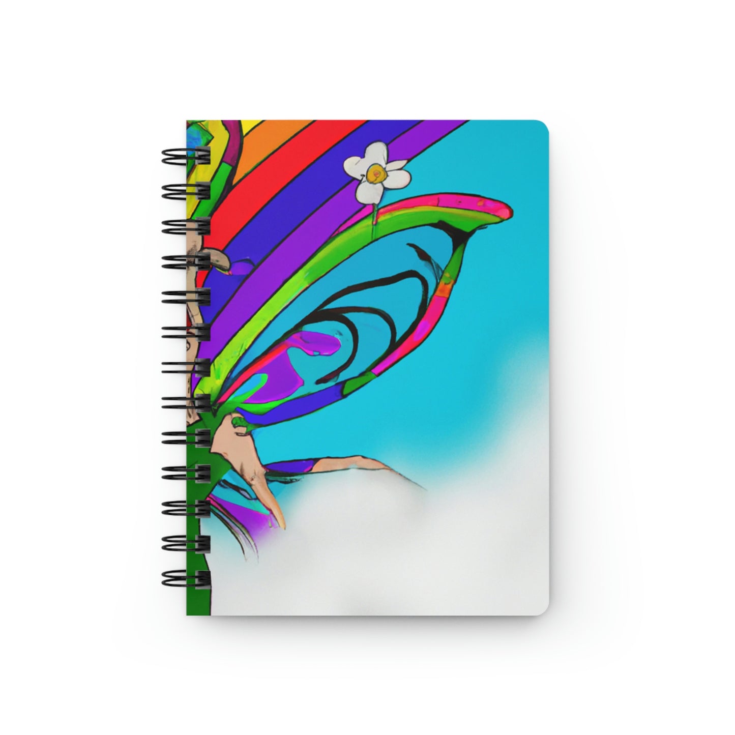 Rainbow Mischief Fairy - The Alien Spiral Bound Journal