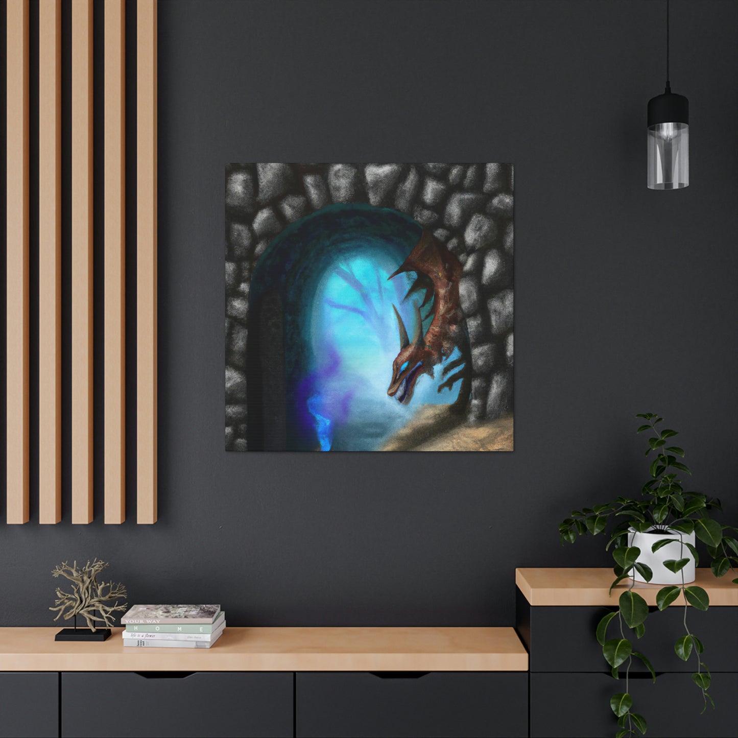 "The Dragon and the Forbidden Portal" - The Alien Canva