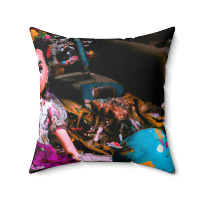 "Broken Playthings in the Dark." - The Alien Square Pillow