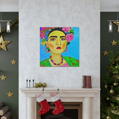 "Feroz y libre: un tributo a las mujeres mexicanas inspirado en Frida Kahlo" - The Alien Canva