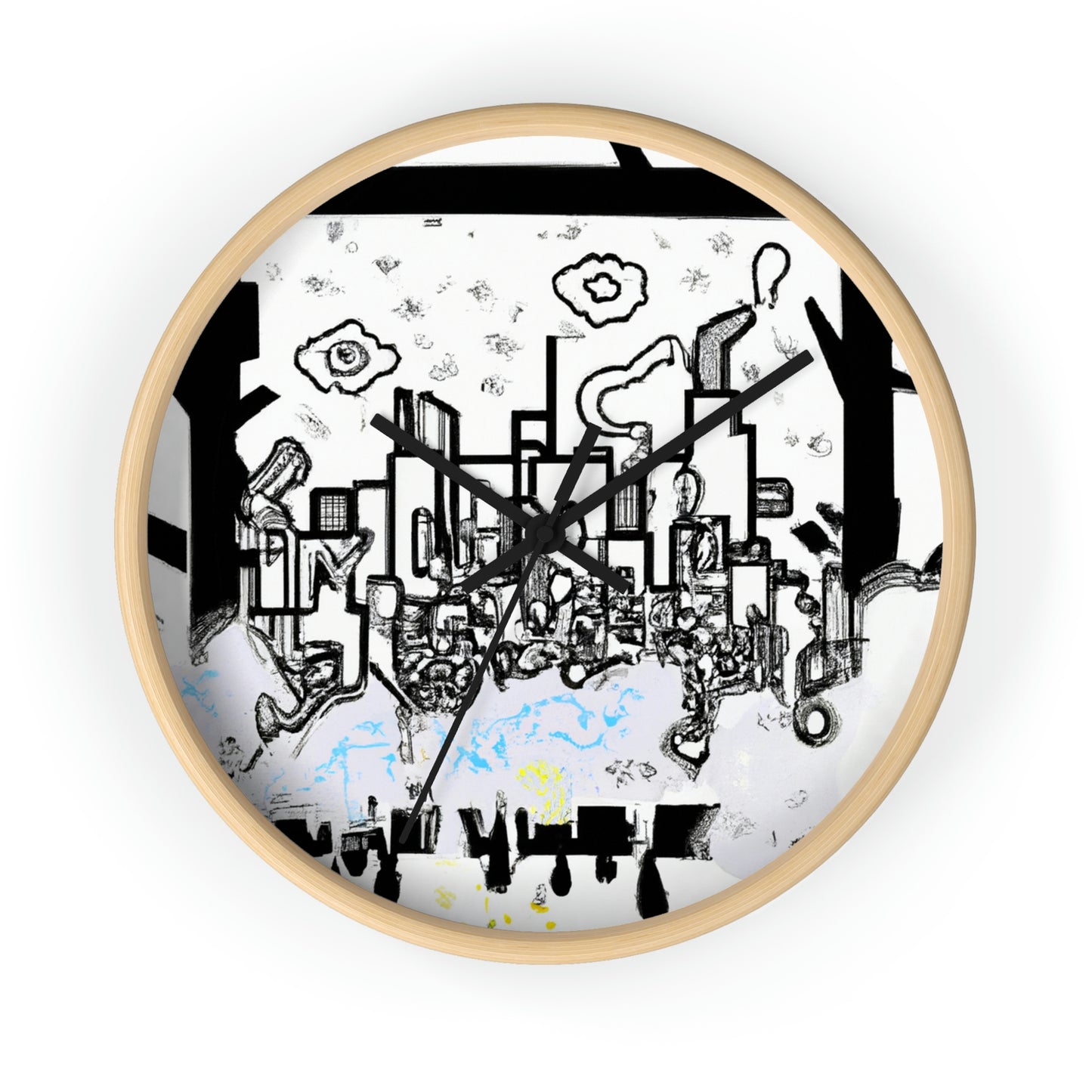 "Ghostly Haze: The Forgotten City". - The Alien Wall Clock