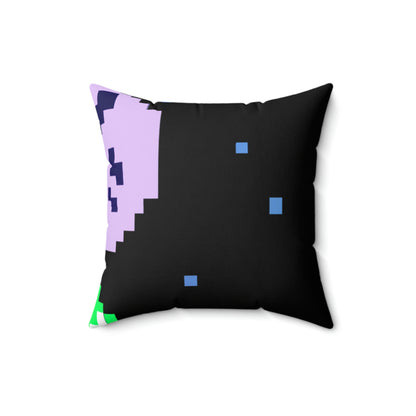 "Lonely Witness of the Night Sky" - The Alien Square Pillow Pixel Art