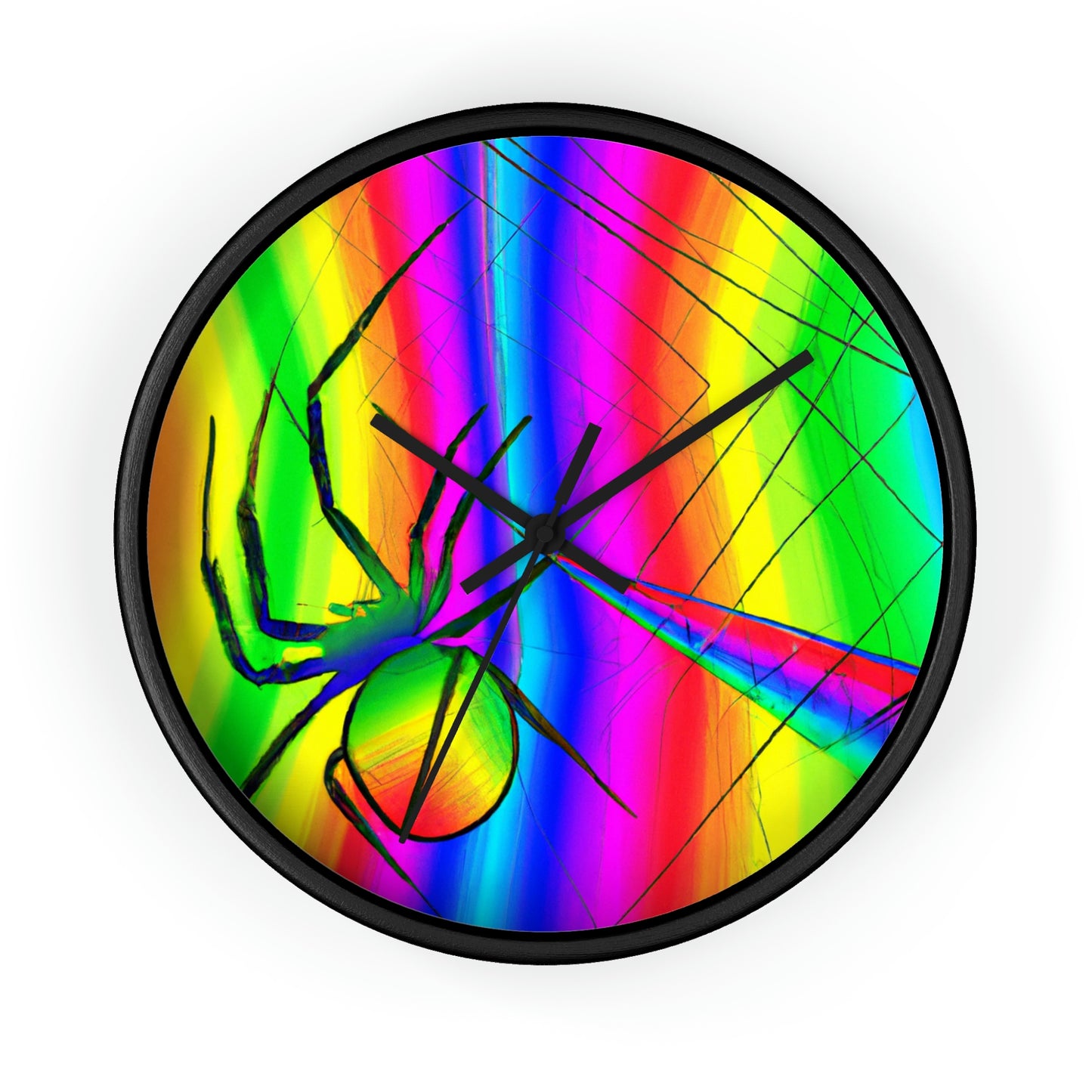 "A Spinnerette's Prismatic Web" - The Alien Wall Clock