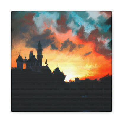 "Serene Sunset at Disneyland" - The Alien Canva